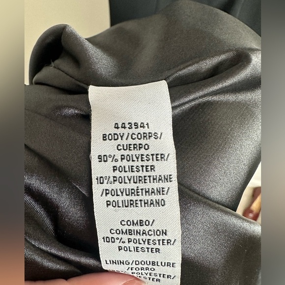 Monique Lhuillier Designer Black Lace Long Sleeve Long Evening Gown Size 10 - Picture 8 of 8